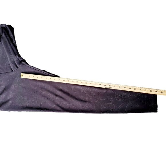 CUTE Black Casual High Waisted Solid Leggings. Size Large - Picture 7 of 8